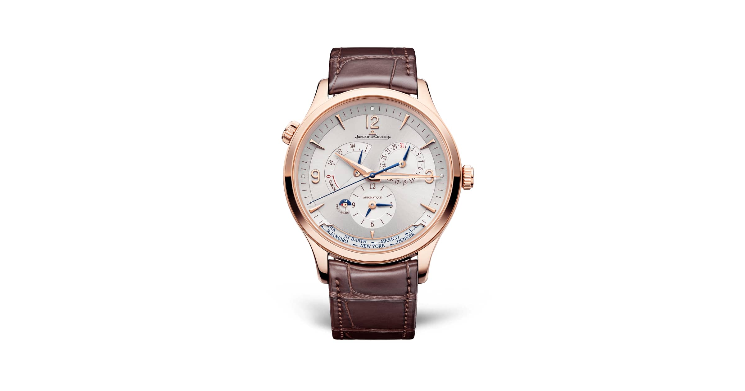 Montre Remontage automatique Homme Or Rose Master Control Geographic ...
