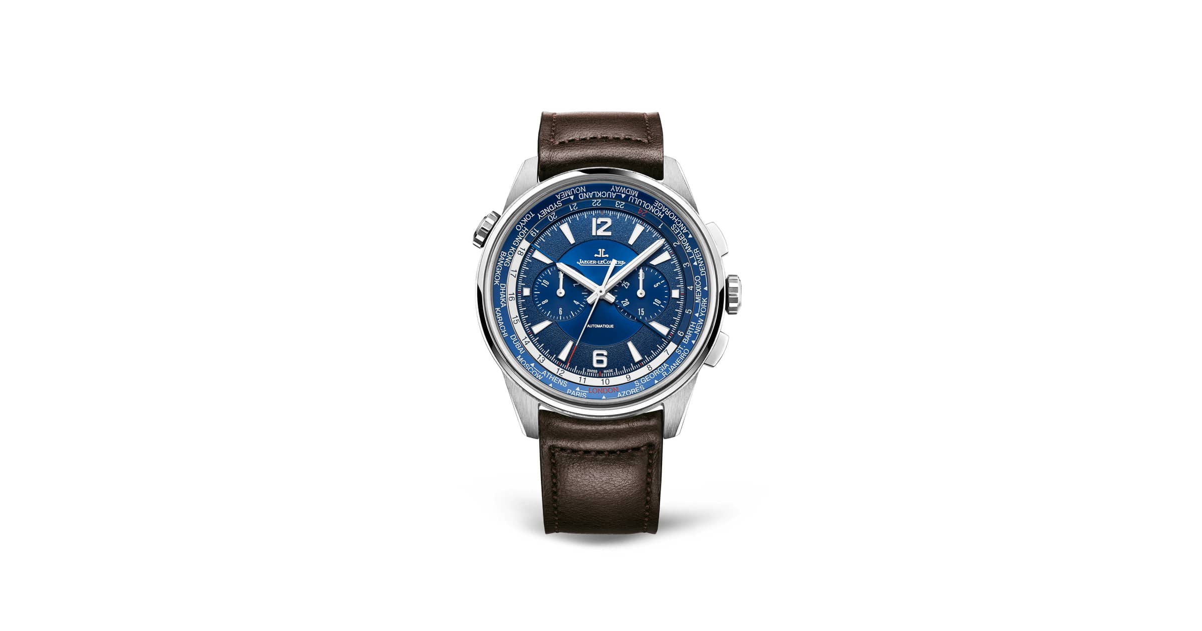 jlc polaris world time chronograph