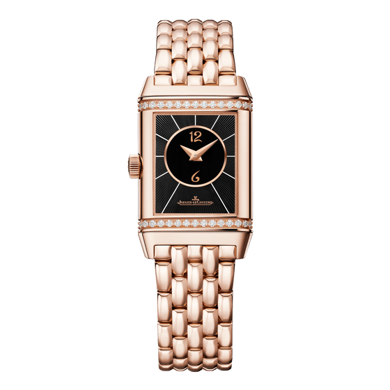 Pink Gold Ladies Watch Manual winding Reverso Classic Small Duetto ...