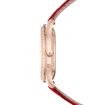 玫瑰金男士腕表自動上鏈master Ultra Thin Moon 超薄大師系列月相腕錶 積家